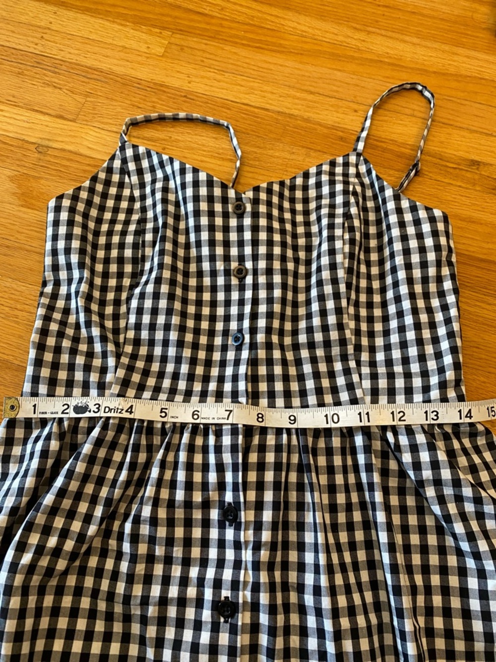 Reitmans Black and White Gingham Button-Front Sundress - Picture 12 of 12